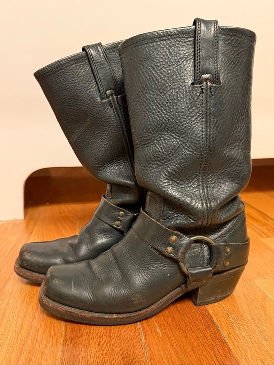 Frye Shoes - Frye Harness 12R Teal Square Toe Boot
